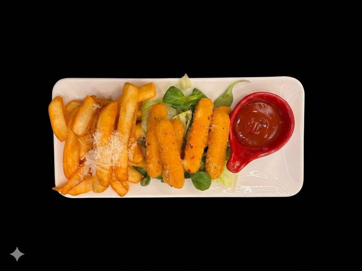 Mozzarella Sticks cu Cartofi Prăjiți